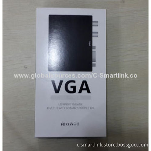 VGA + Audio to HDMI®/VGA + R/L to HDMI® Converters with Double Click Display